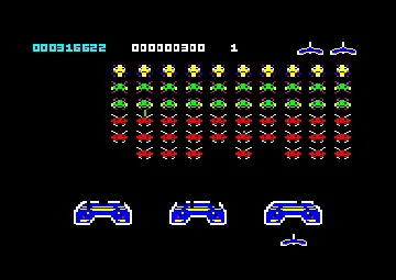 Classic Invaders (UK) (1986) screen shot game playing